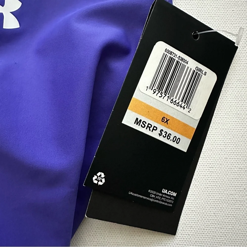 Under Armour Girls' Royal Purple One-Piece Swimsuit Size 6X